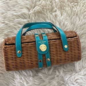 Super cute Kate Spade wicker handbag